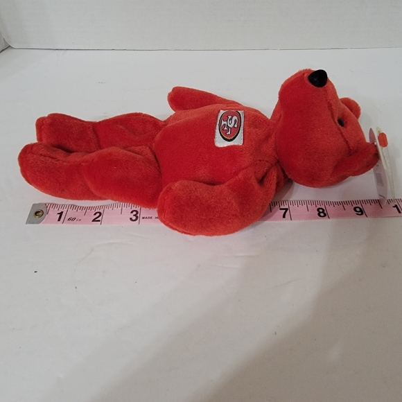 Salvino's Bammers Beanie Bear. 1999  Series #8 Steve Young - Picture 7 of 12